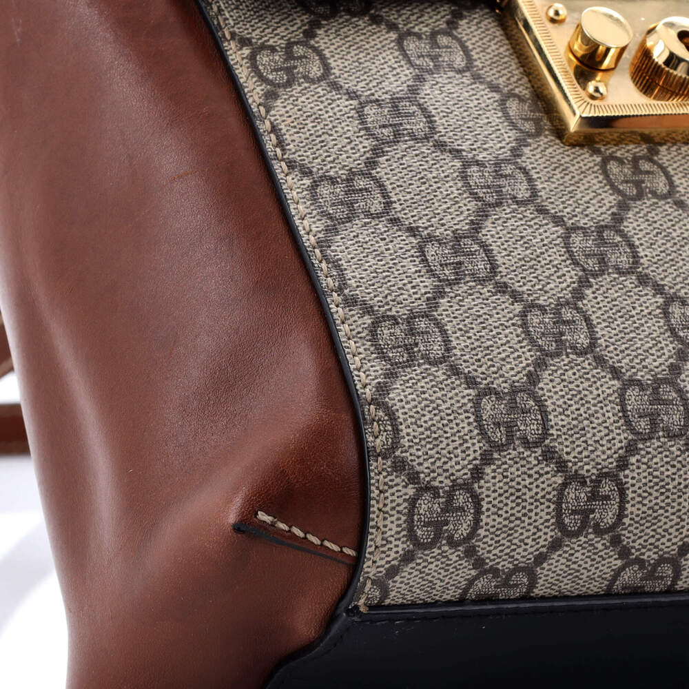 Gucci Padlock Backpack Gg Coated Canvas #244787G94B - Picture 6 of 8